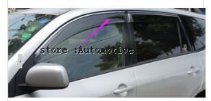 Renault Koleos 2009 2012 Window Visor, Chromed Trim stripeִ Pellucid Wind Deflector